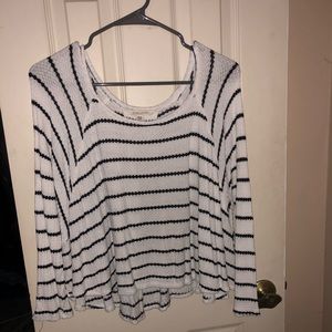 Billabong black and white strip soft top